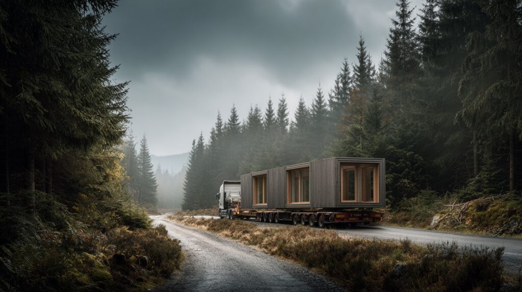 How Modular Cabins Are Delivered to Remote Land